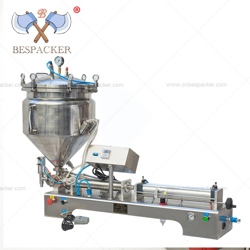 G1WTD paste filling machine  with heater and pressure