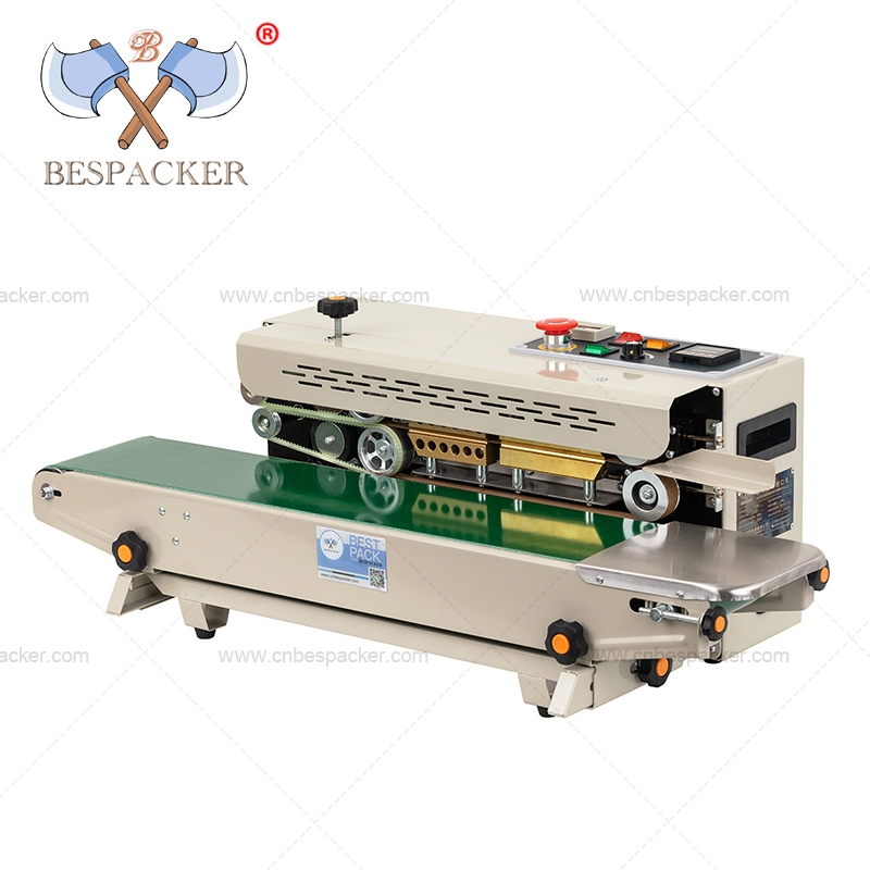 Sigillatrice continua per sacchetti di carta per alimenti FR-880 con regolatore di temperatura con display digitale