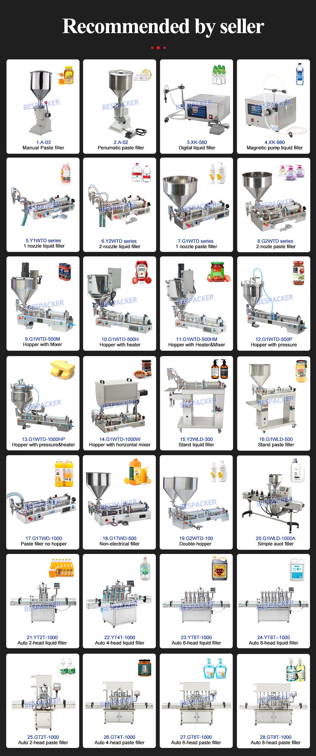 Bespacker machine Manufacturers