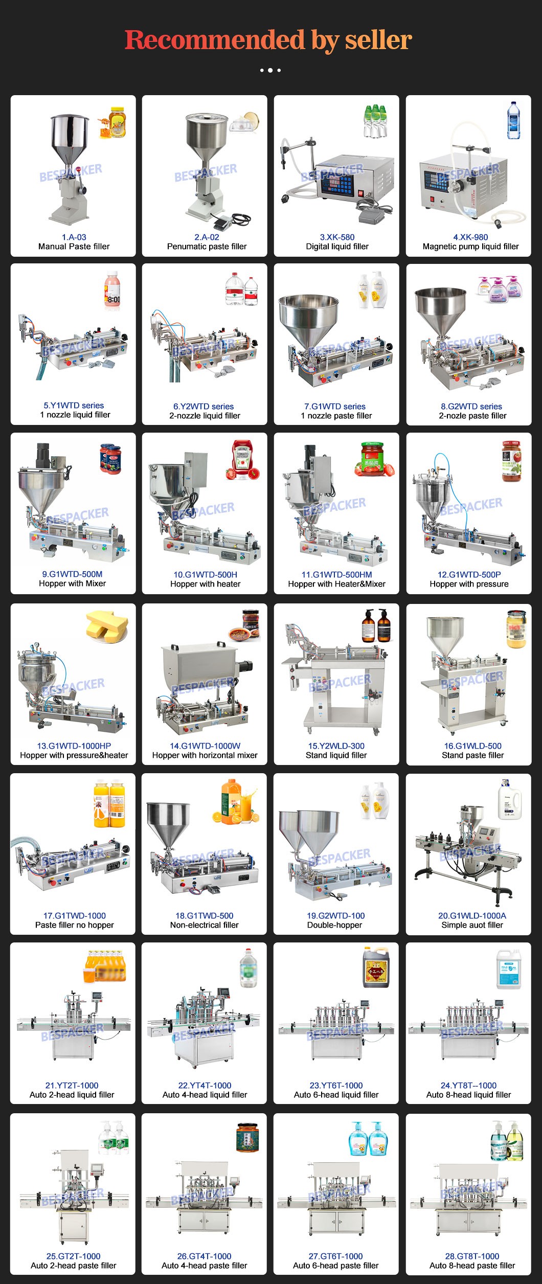 Bespacker machine Manufacturers