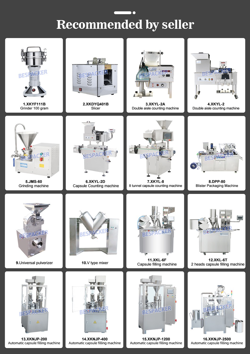 Bespacker machine Manufacturers