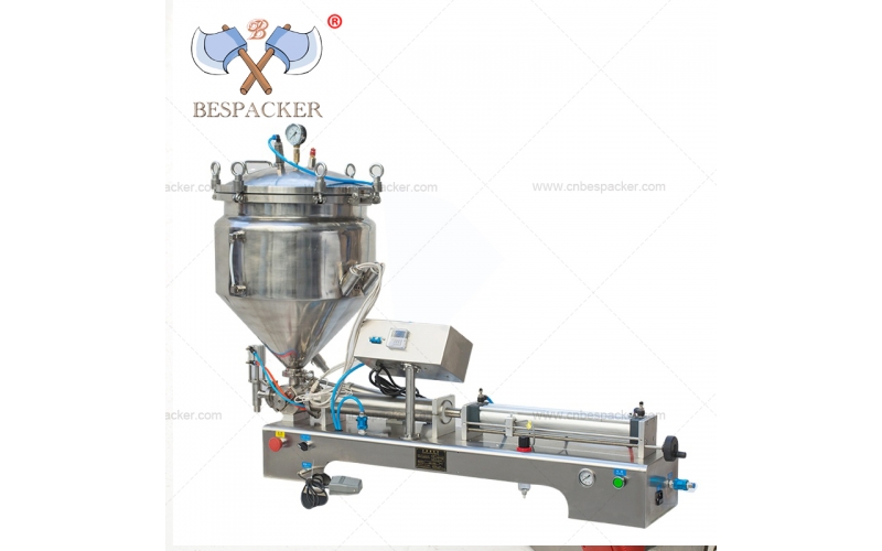 G1WTD paste filling machine  with heater and pressure
