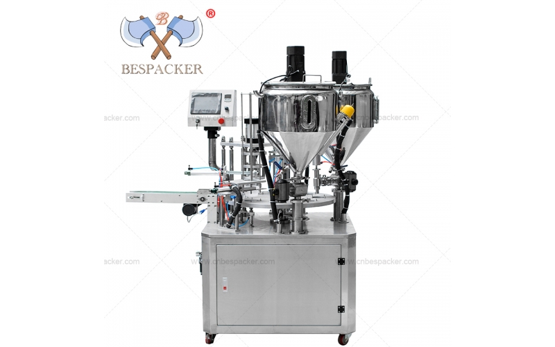 XBG-900 Rotary type cup filling sealing machine with double filling