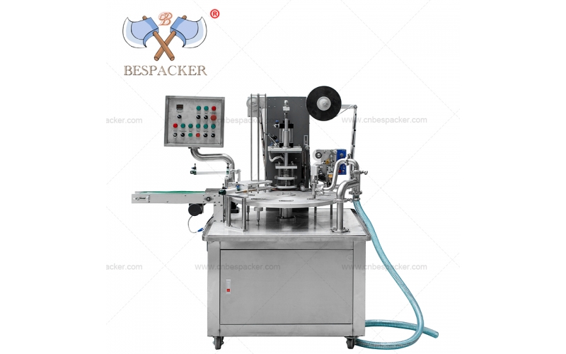 XBG-900 Rotary type orange juice cup filling and sealing machine