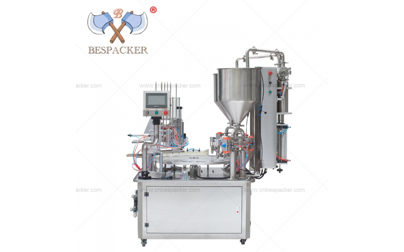 XBG-900 Automatic apple juice filling and sealing machine with auto feeding system