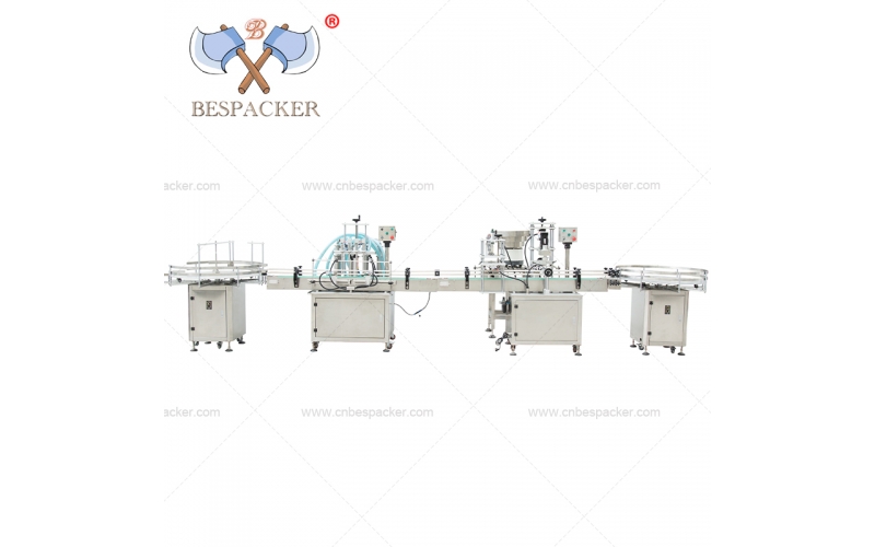 Bespacker linear automatic mineral water bottle liquid filling and capping flow line