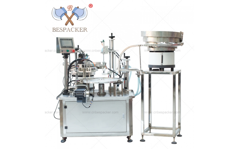 Bespacker 2 in 1 automatic rotary cosmetic cream small oil vials bottle filling and capping machine