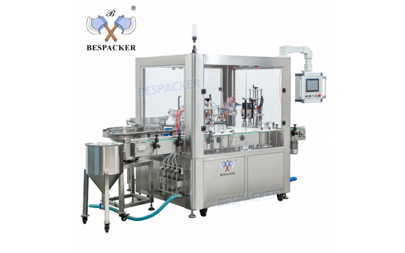 RJ-3 Emulsion Essential Oil Bottle Small Pharmacy Bottle Perfume Four-head Filling and Cap-Opening Integrated Machine