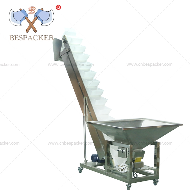 Bespacker stainless steel elevator plastic bucket conveyor belt