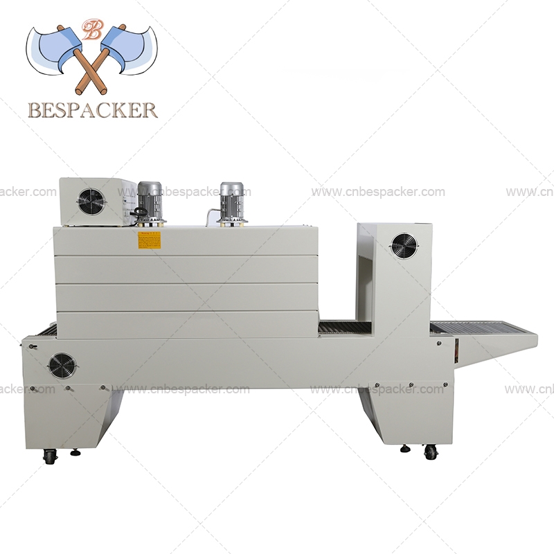 ​Bespacker BSE-5040A auto PE film shrink tunnel bottle sleeve cutting wrapping shrink machine