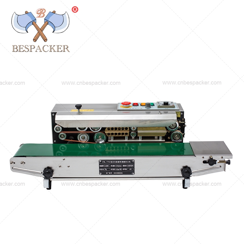 FR-770 Automatic Electronic Sealer Food Aluminum Foil Plastic Paper Heat Seal Sealer Sealing Machine